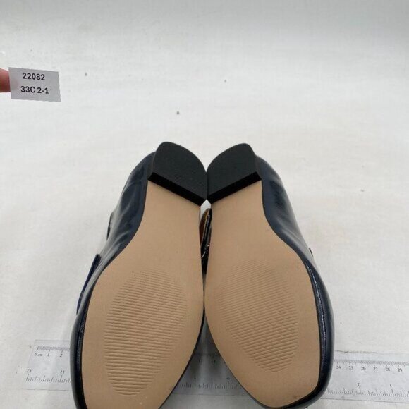 FYS Women Round Toe Mary Janes Cute Slim Strap Ballet Flats Comfy Black Shoes - Picture 7 of 8